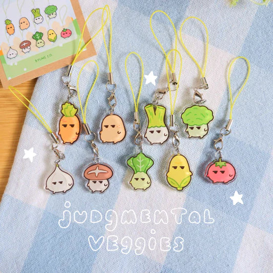 Judgmental Veggies Keychain Blind Bag