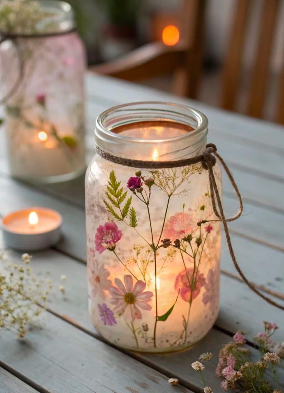 4/15 PRESSED FLOWER MASON JAR WORKSHOP