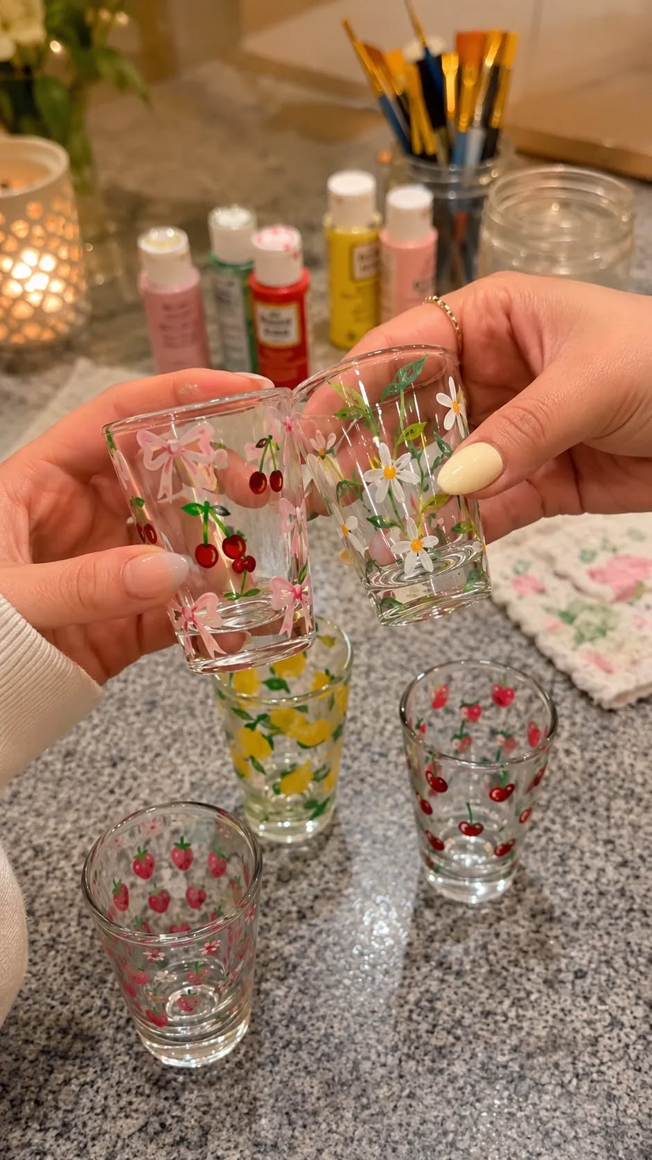 9/8 PAINTING SHOT GLASSES WORKSHOP