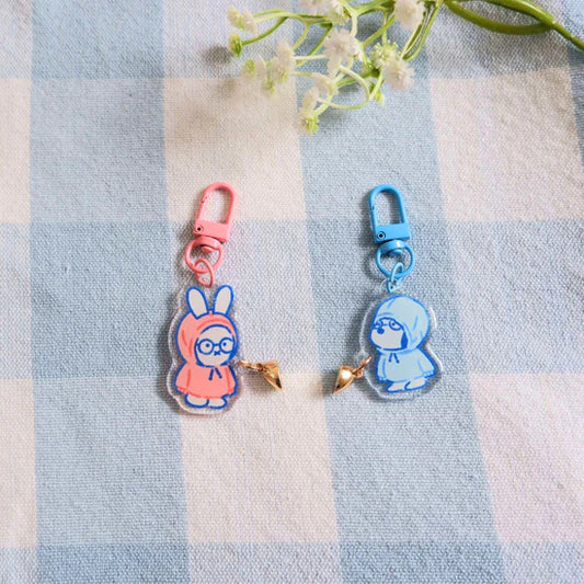 Matching Hoodie Miffy and Snoopy Friends Keychain