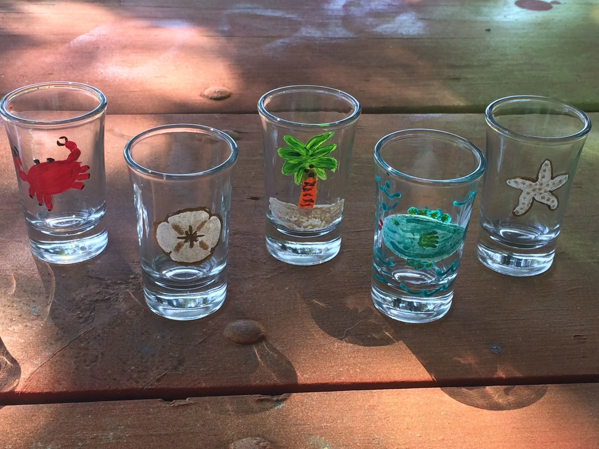 9/8 PAINTING SHOT GLASSES WORKSHOP