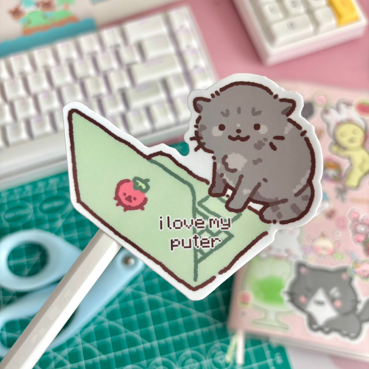 i love my puter sticker
