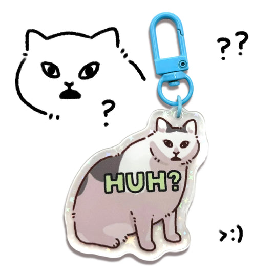 Bunhiry Huh? Cat Keychain