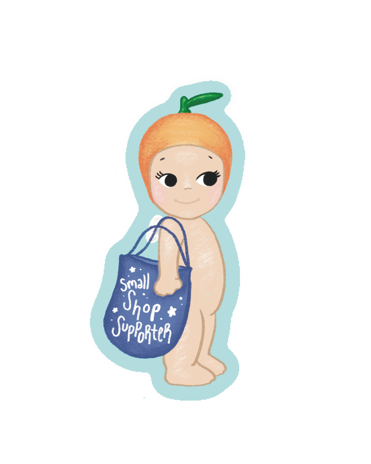 Angel Baby Small Shop Supporter Sticker