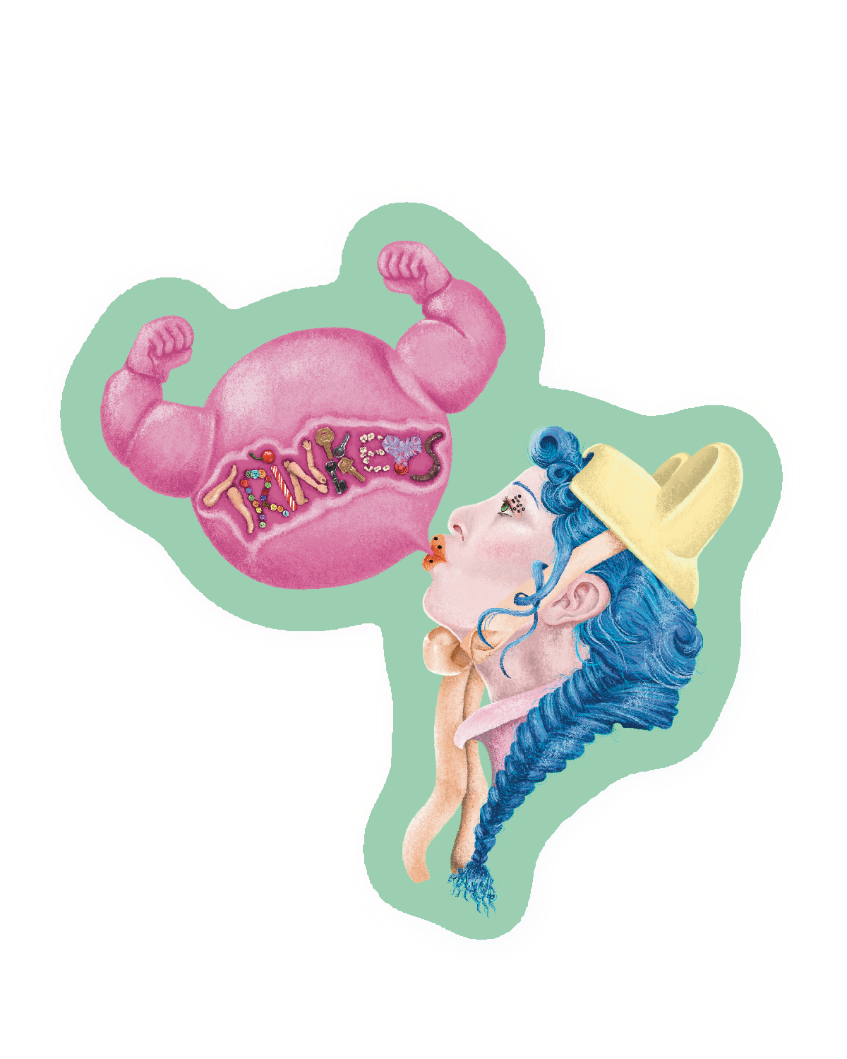 Ashnikko Portrait Sticker