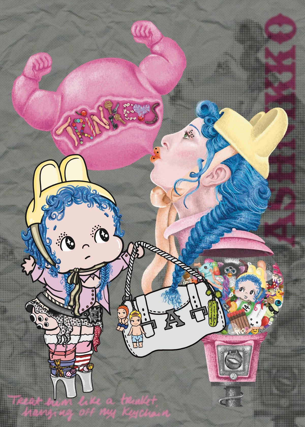 Ashnikko Trinket Girl Kewpie 5x7 Art Print