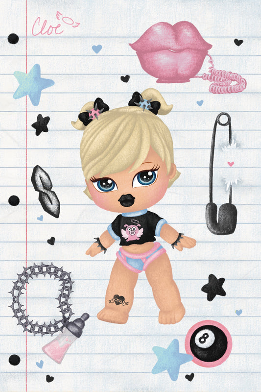 BRATEE GIRLS: CLOEE 4x6 Art Print