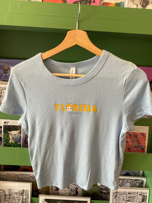Blue Gainesville Baby Tee