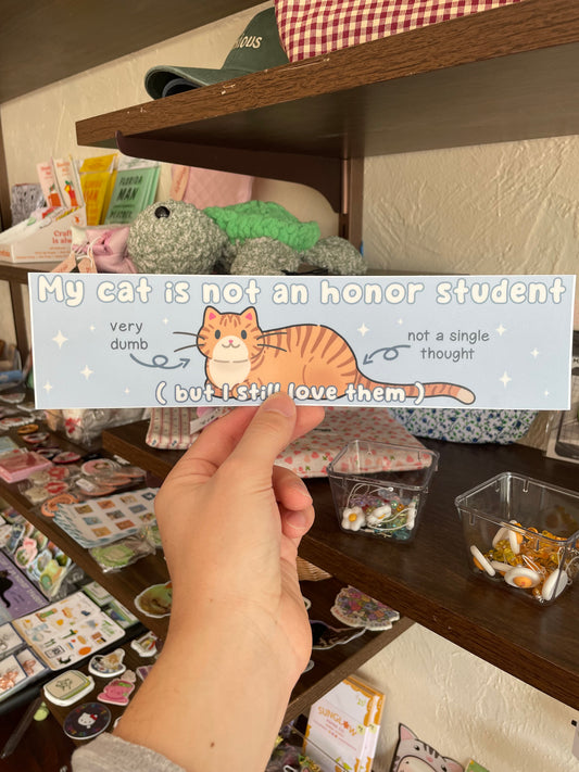 Blue "Honor Student" Bumper Sticker