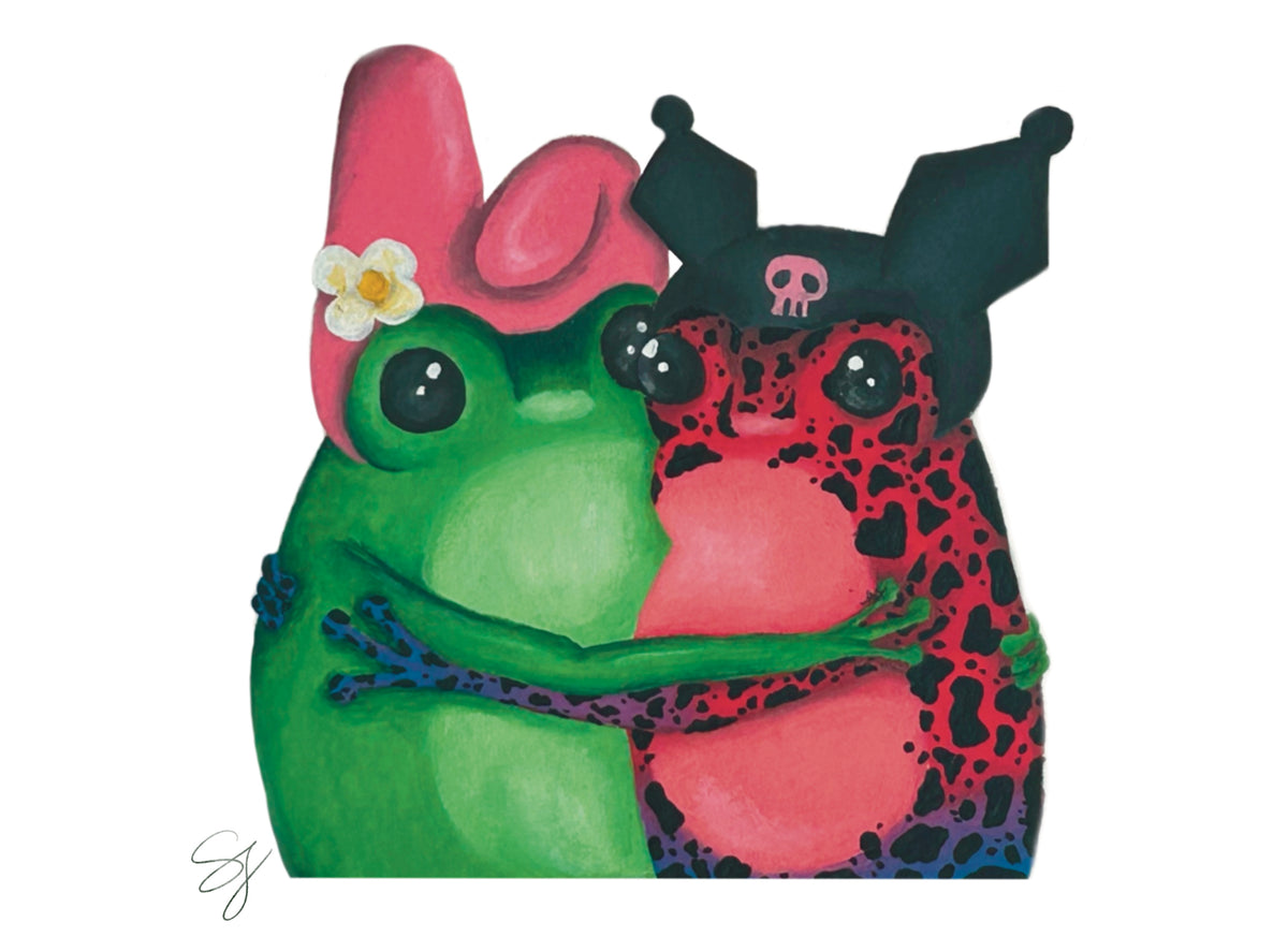 FRANKEE Frog: Froggy Friends 5x7 Art Print