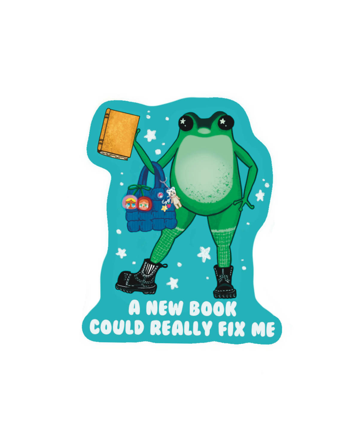 FRANKEE Frog: New Book Sticker