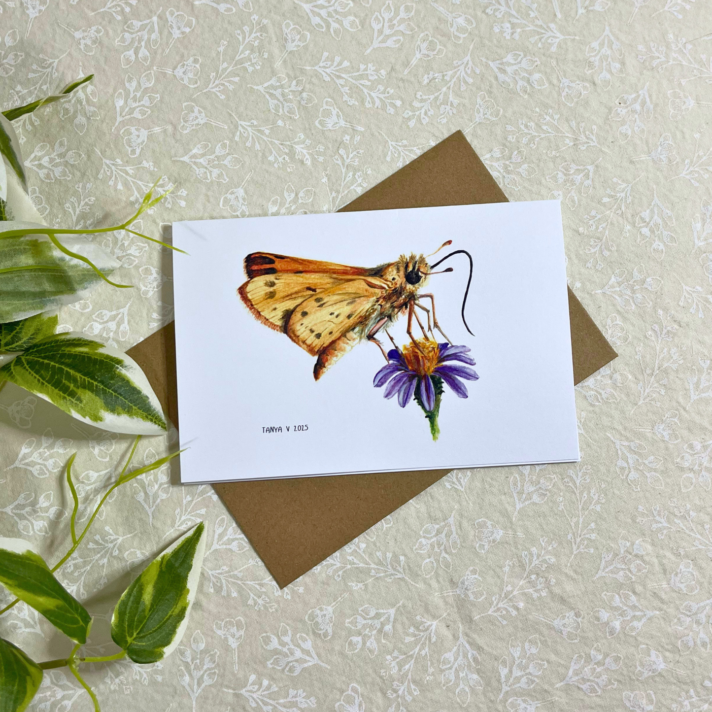 Fiery Skipper 4X6 Greeting Card