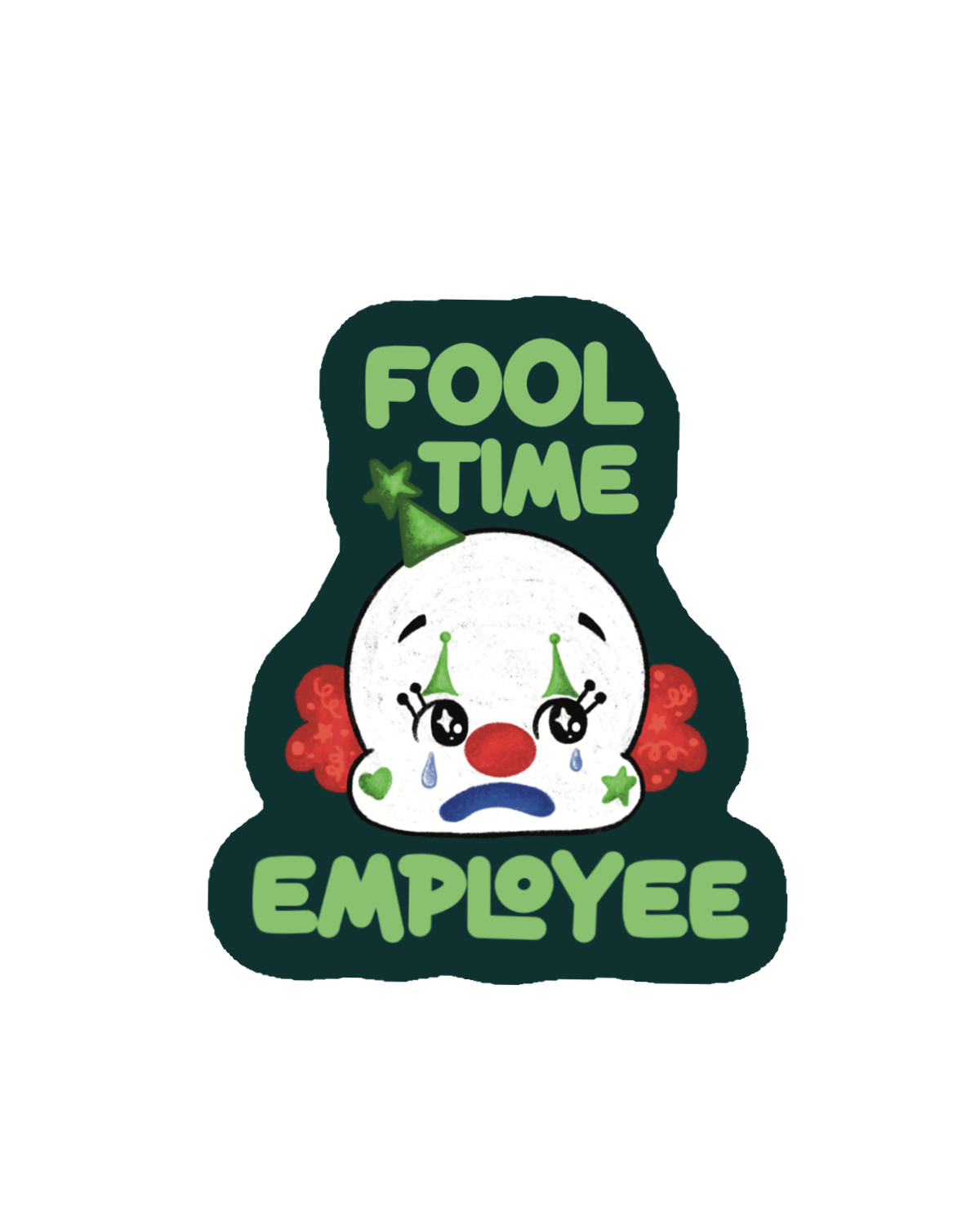 Fool Time Kewpie Sticker