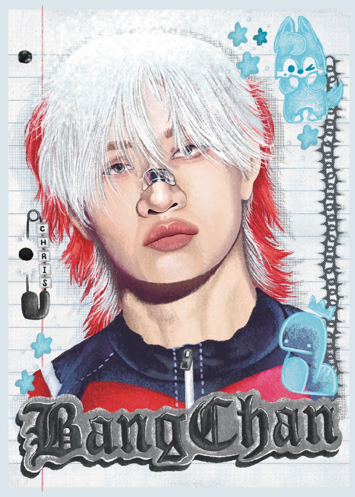 Frosted BangChan 5x7 Art Print