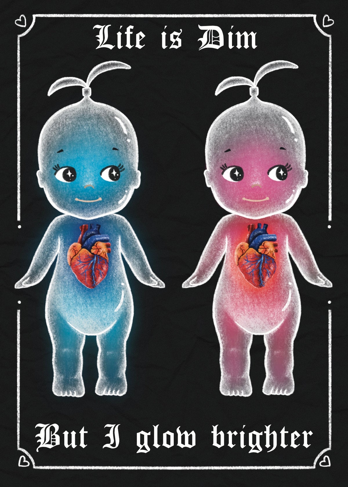 Glow Bright Angel Baby 5x7 Art Print