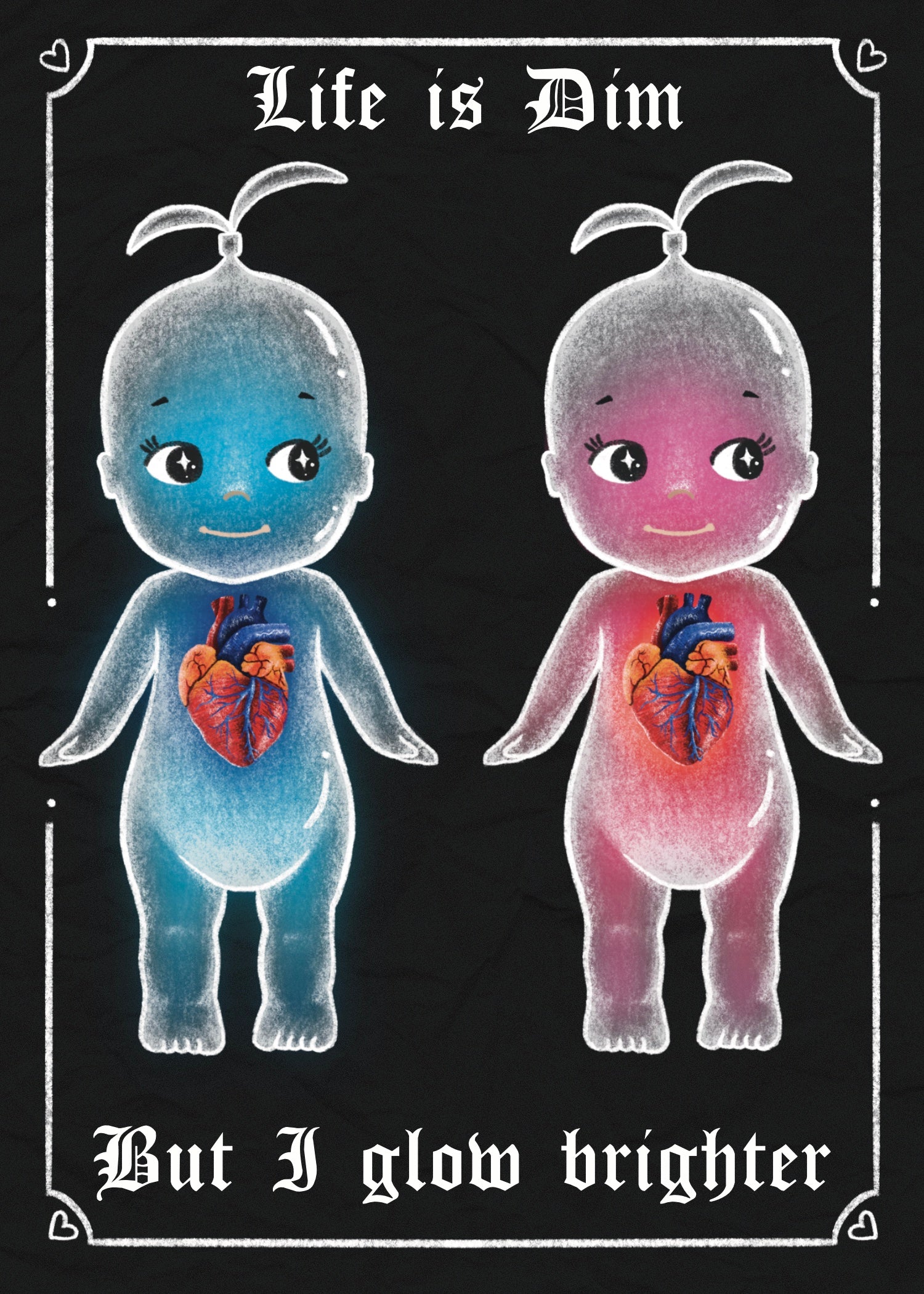 Glow Bright Angel Baby 5x7 Art Print