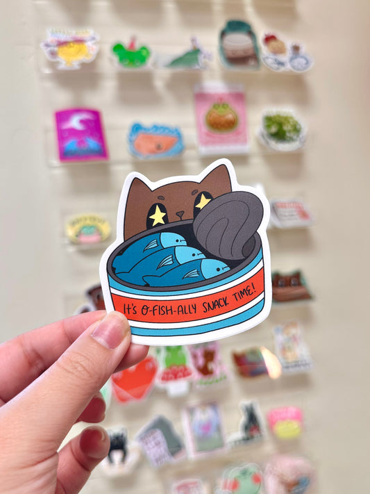 O-Fish-Ally Snack Time Sticker