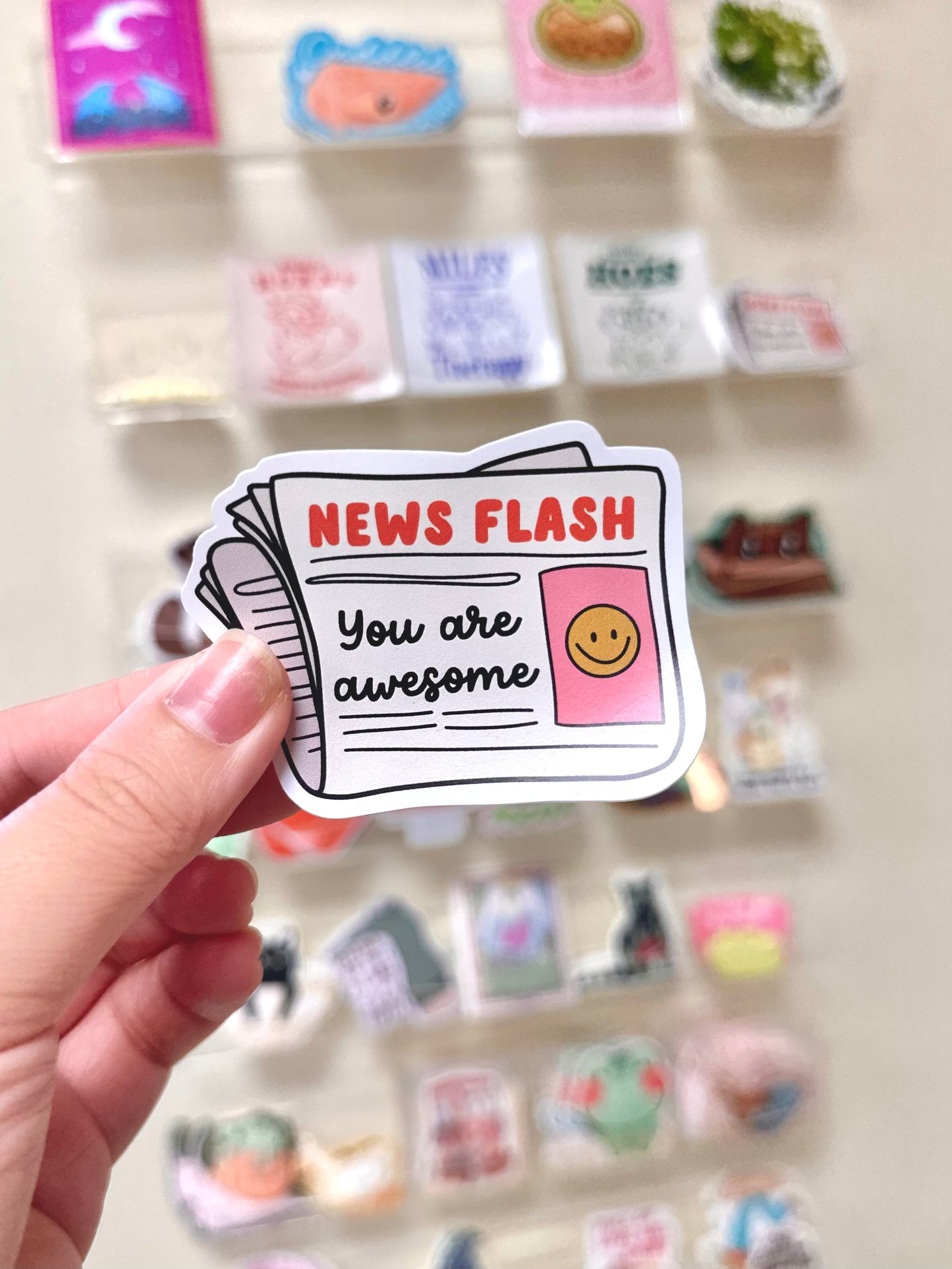 News Flash You Are Awesome Sticker