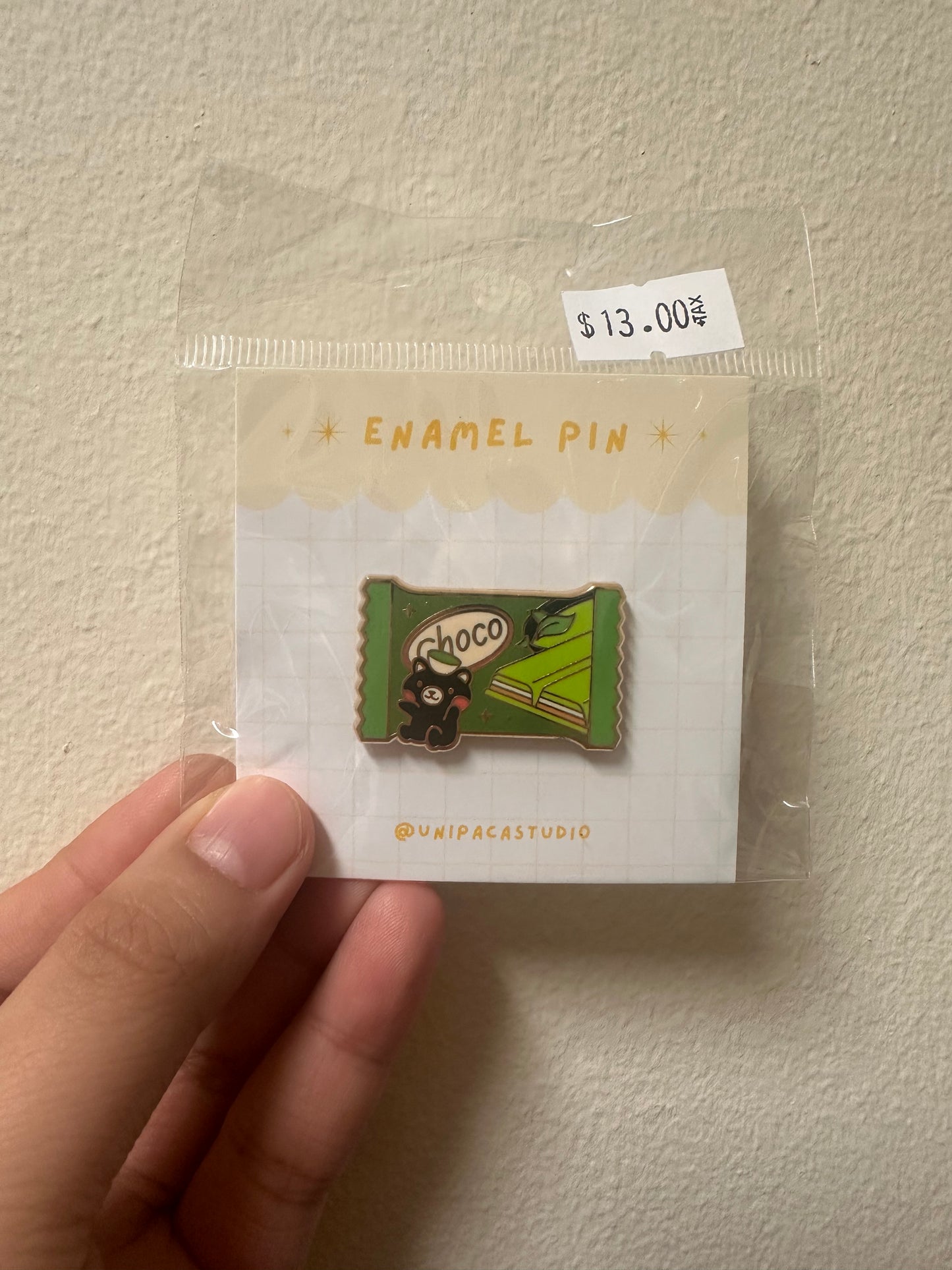 Item 50 - Matcha Chocolate enamel pin