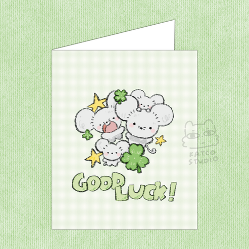 KATCO maushold good luck card