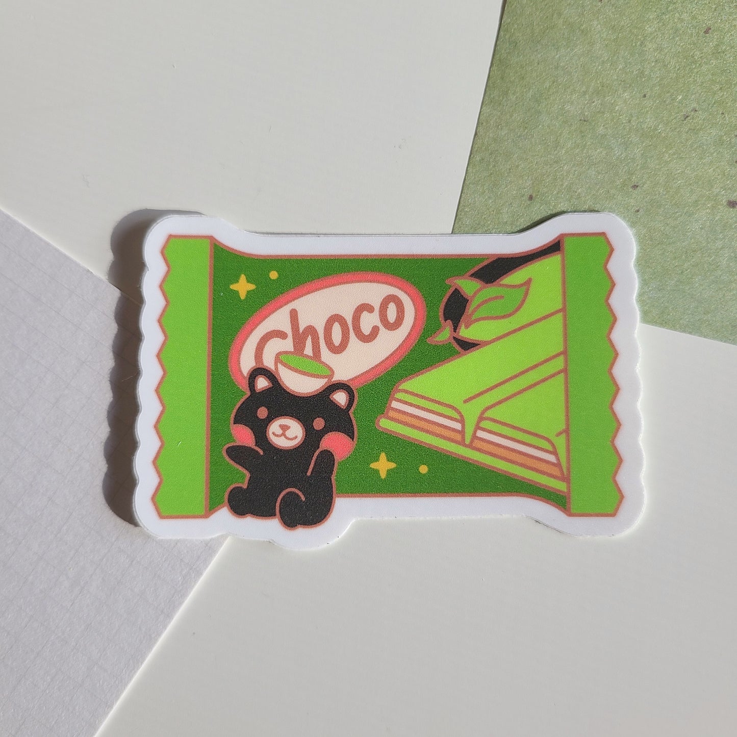 Item 19 - Matcha chocolate sticker