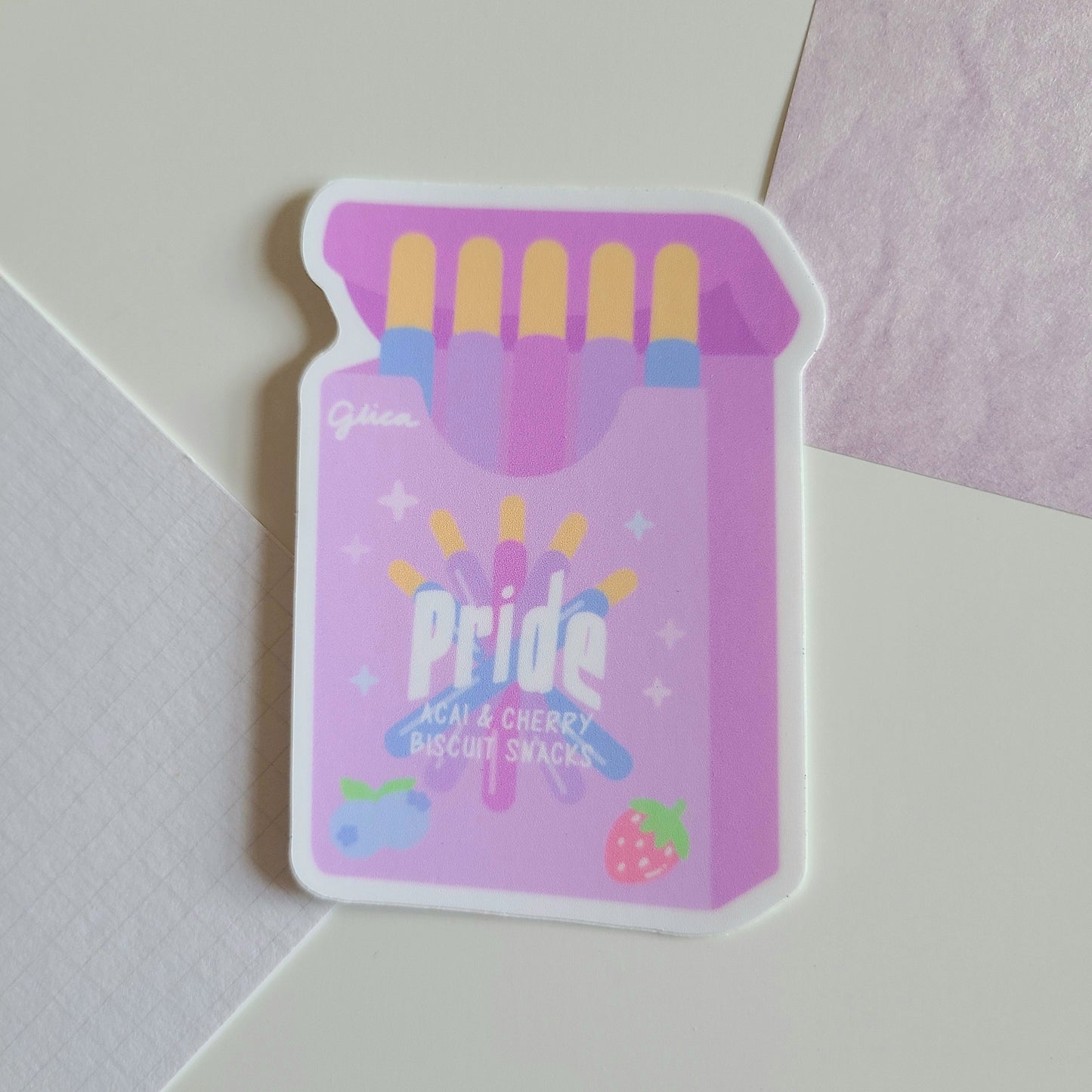 Item 22 - Pride stickers (Purple)