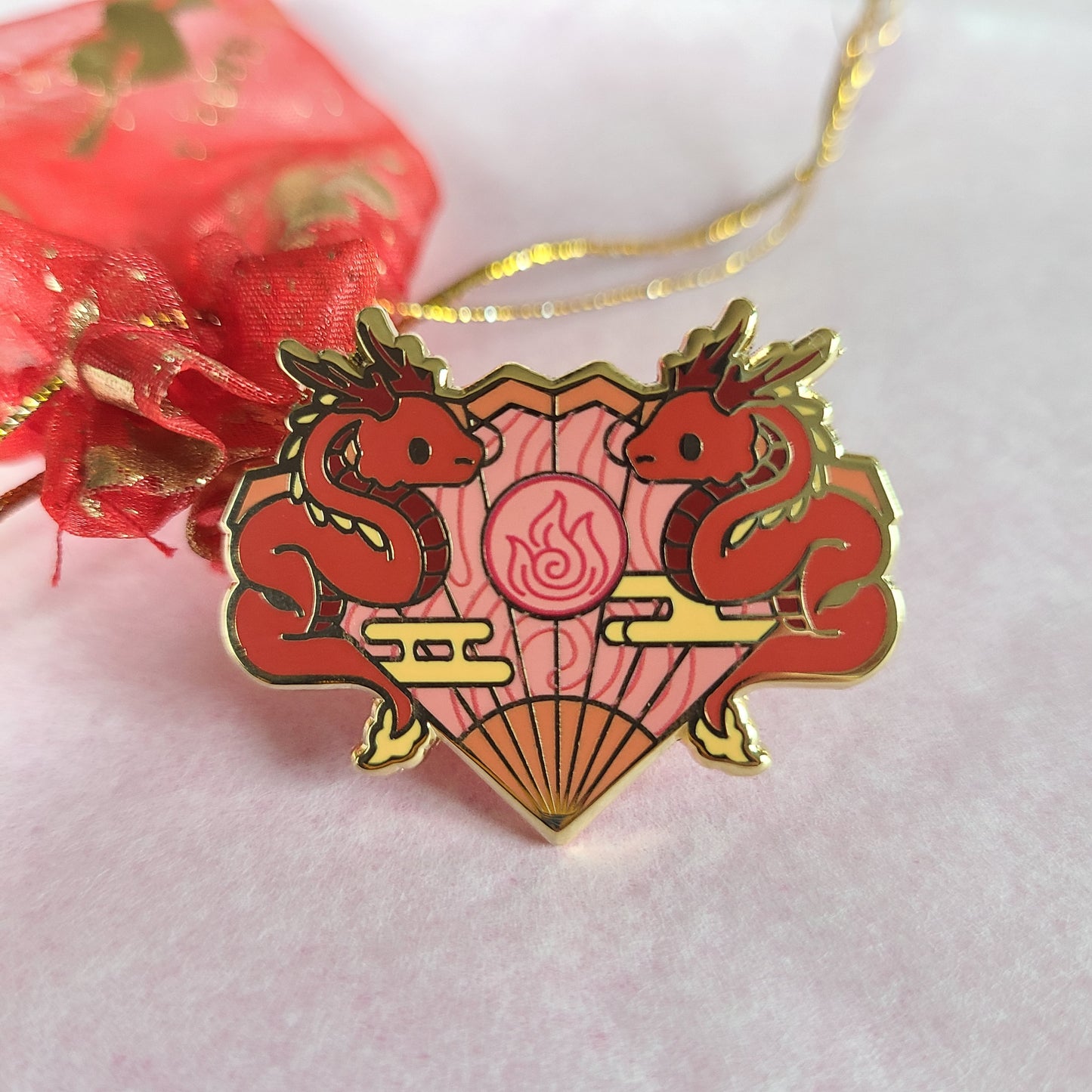 Item 40 - Avatar enamel pin (Fire nation)