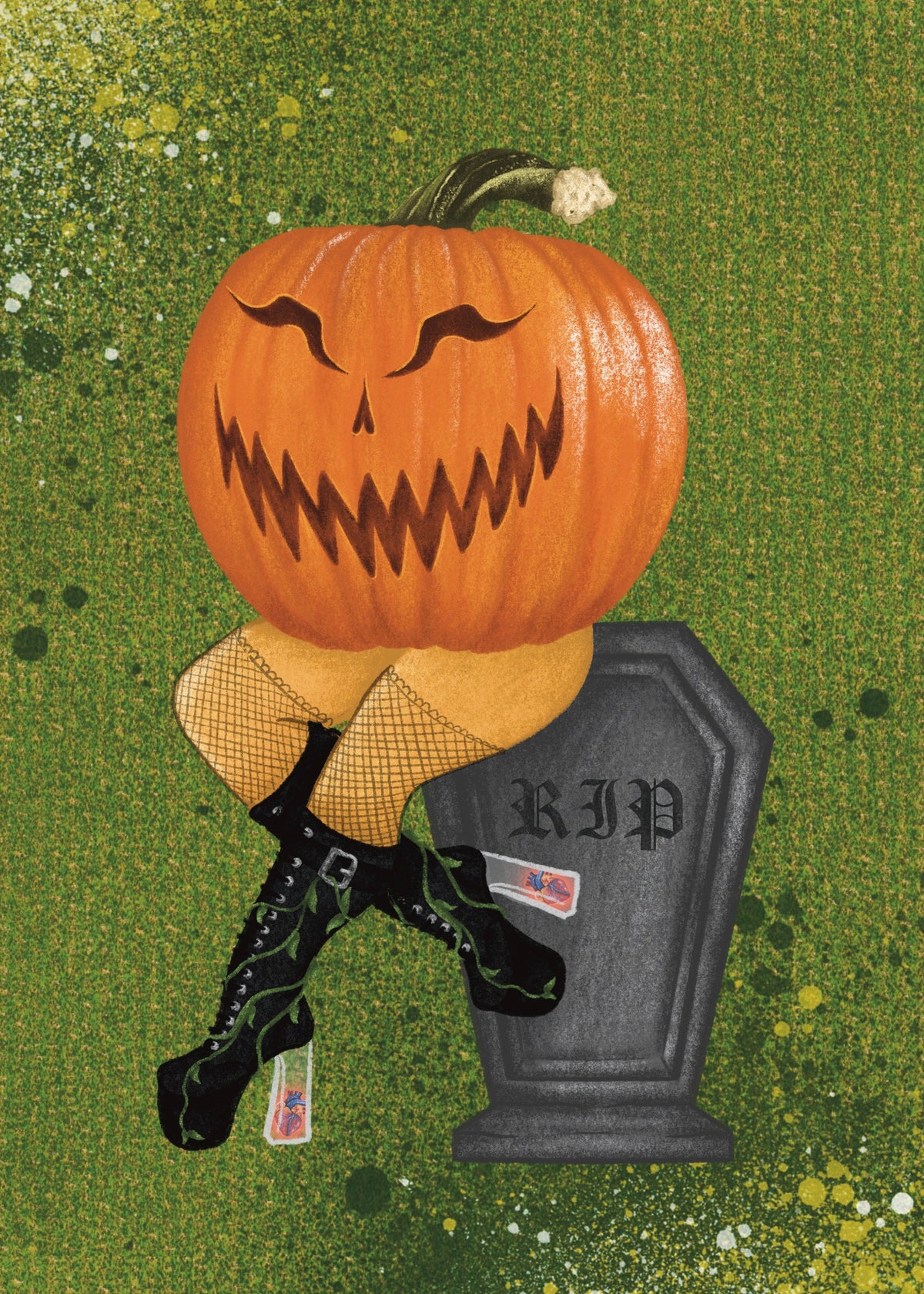 Jack-O-Lantern 5x7 Art Print