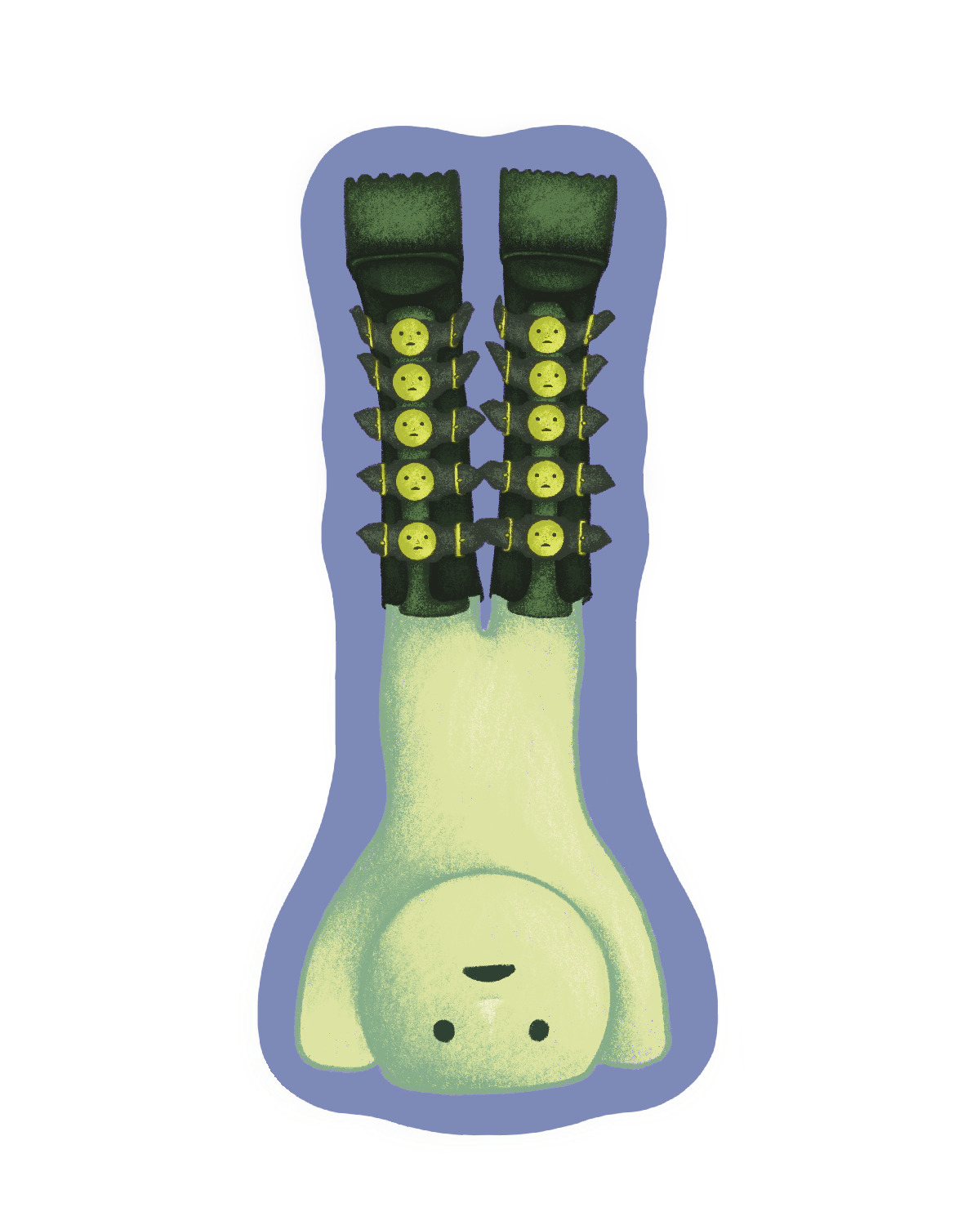 lil Green Guy Big Boots Sticker