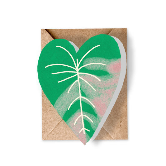 Mini Plant Leaf Greeting Card