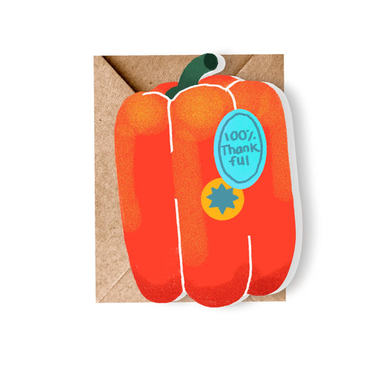 Mini Red Pepper Greeting Card