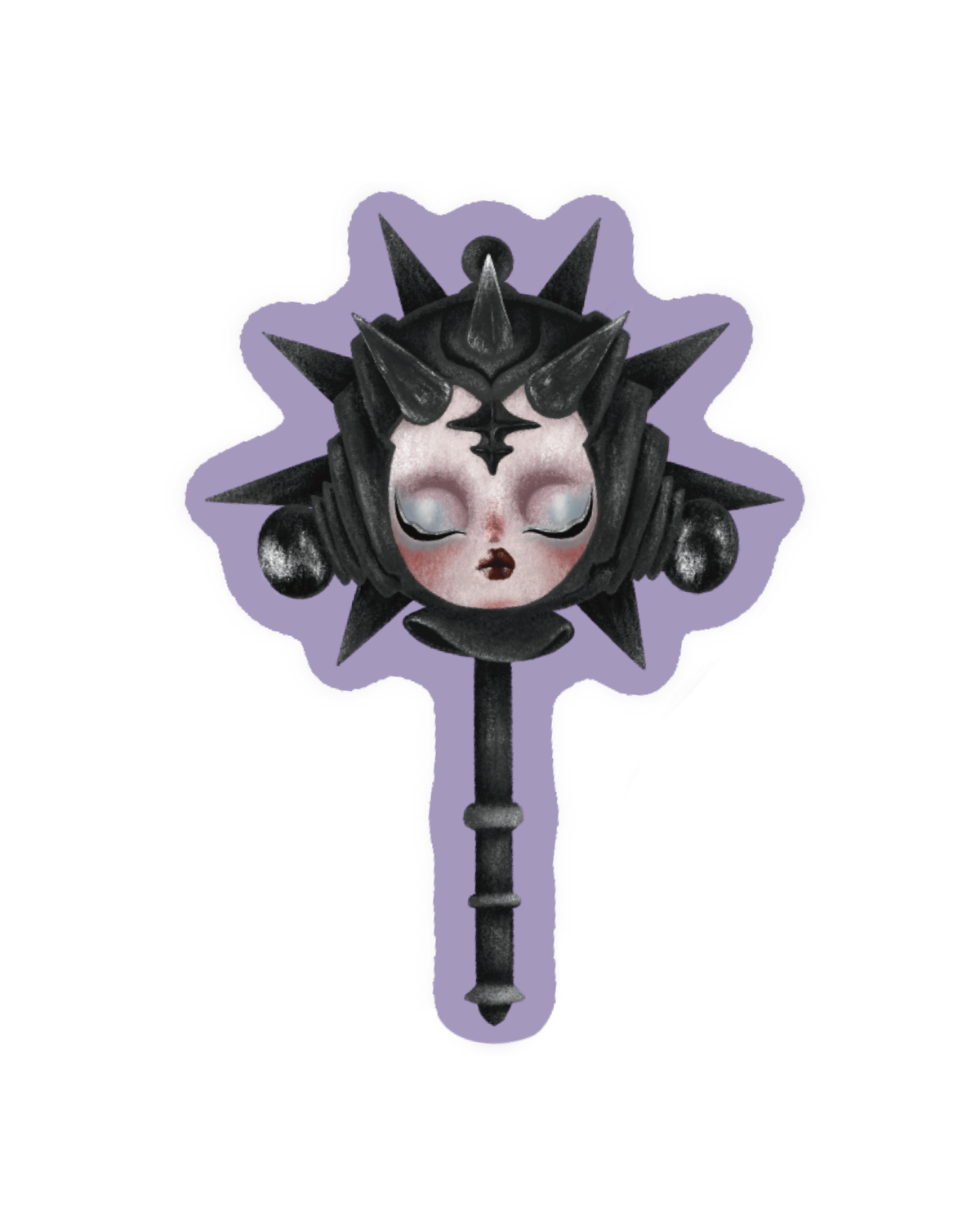 Panda Girl Mace Sticker