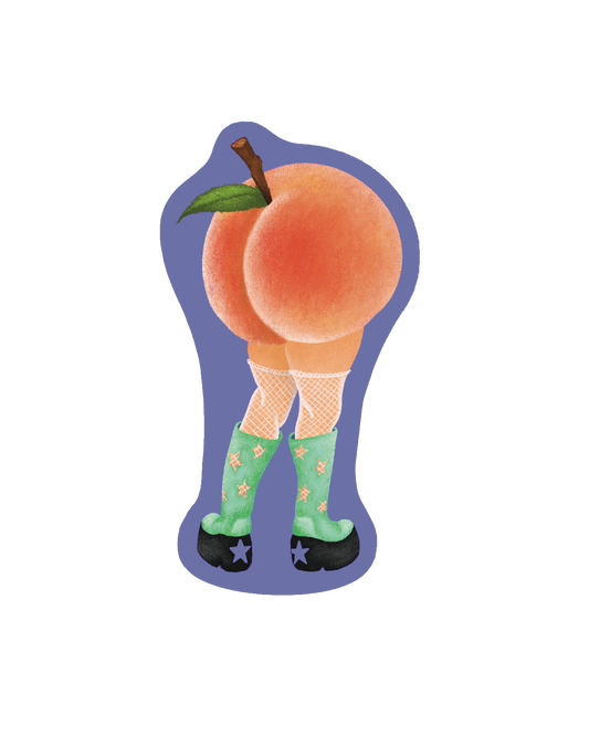 Peach Sticker