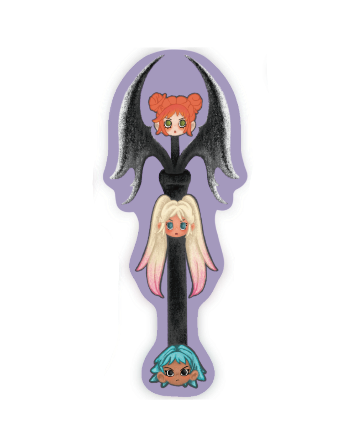 Peachy Axe Sticker