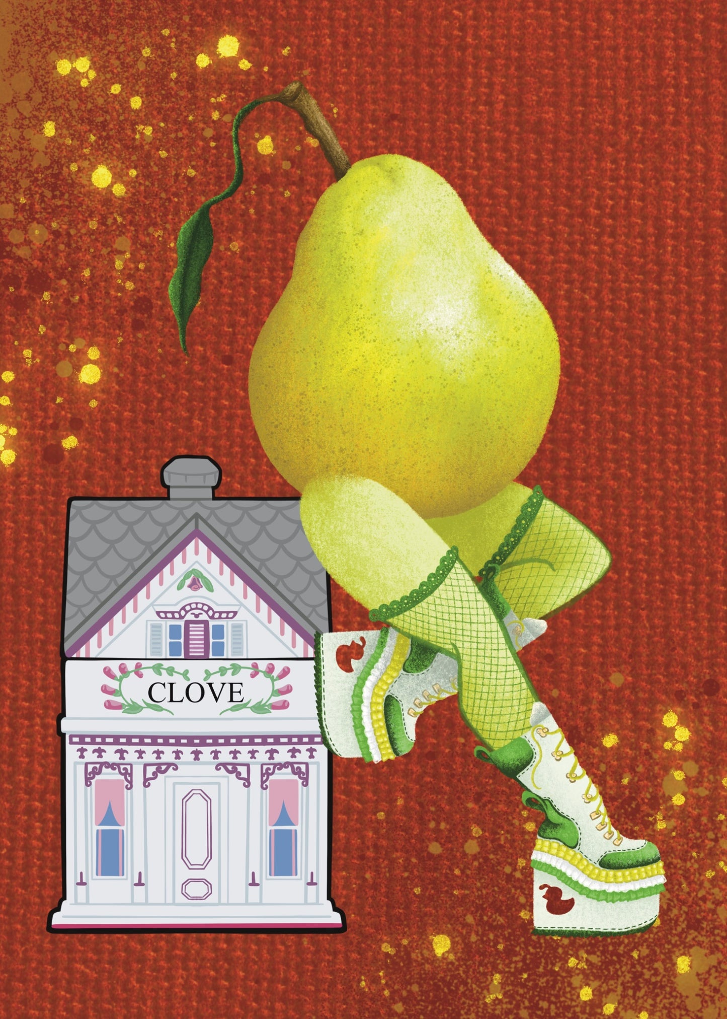 Pear 5x7 Art Print
