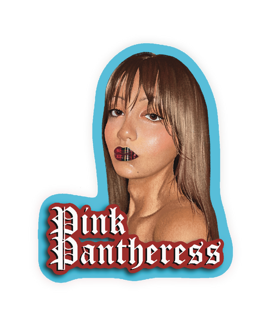 Pink Pantheress Portrait Sticker