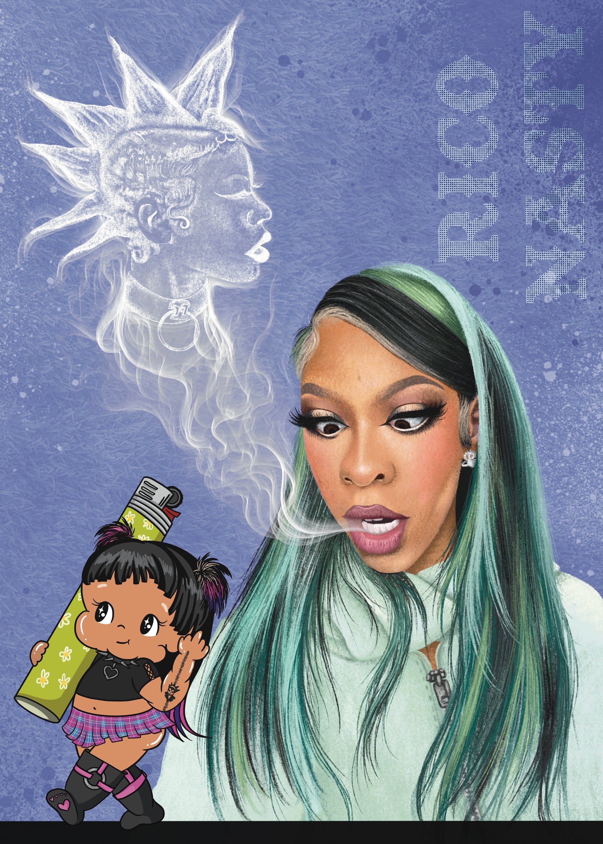 Rico Nasty Kewpie 5x7 Art Print