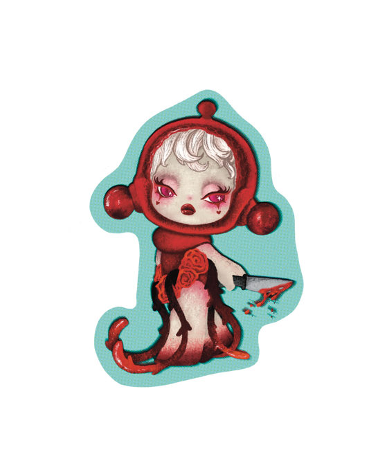 Sweet But Deadly Panda Sticker