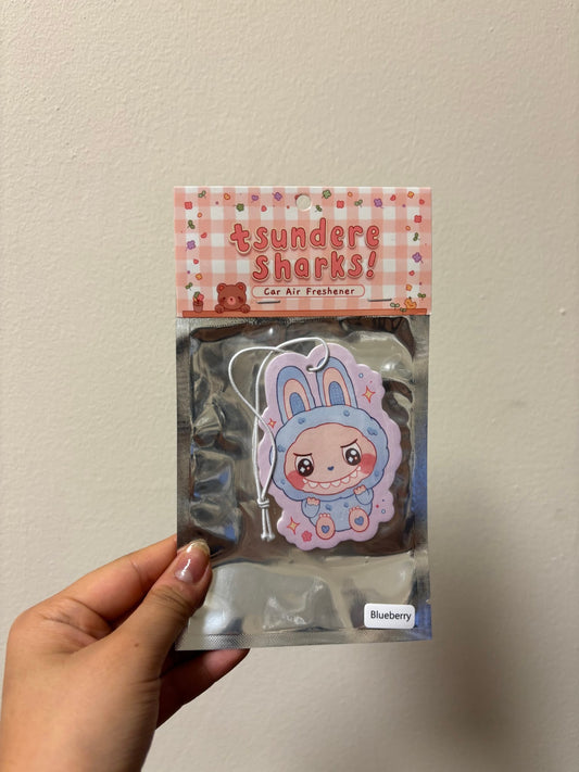 Purple Background Blue Labubu Air Freshener