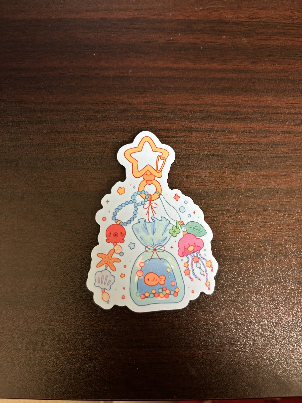 Fish Keychain Sticker