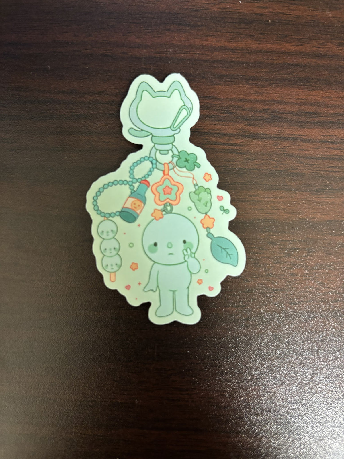 Smiski Keychain Sticker