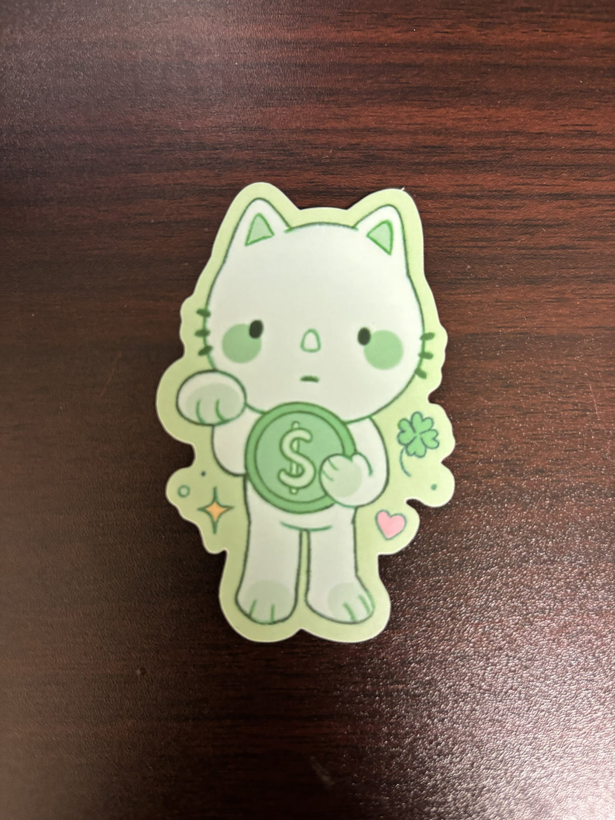 Smiski Lucky Cat Sticker