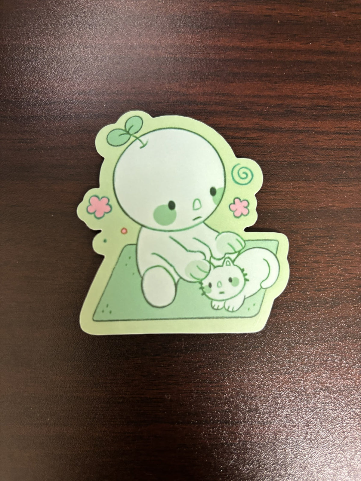 Smiski Yoga Sticker