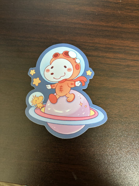 Snoopy Space Sticker