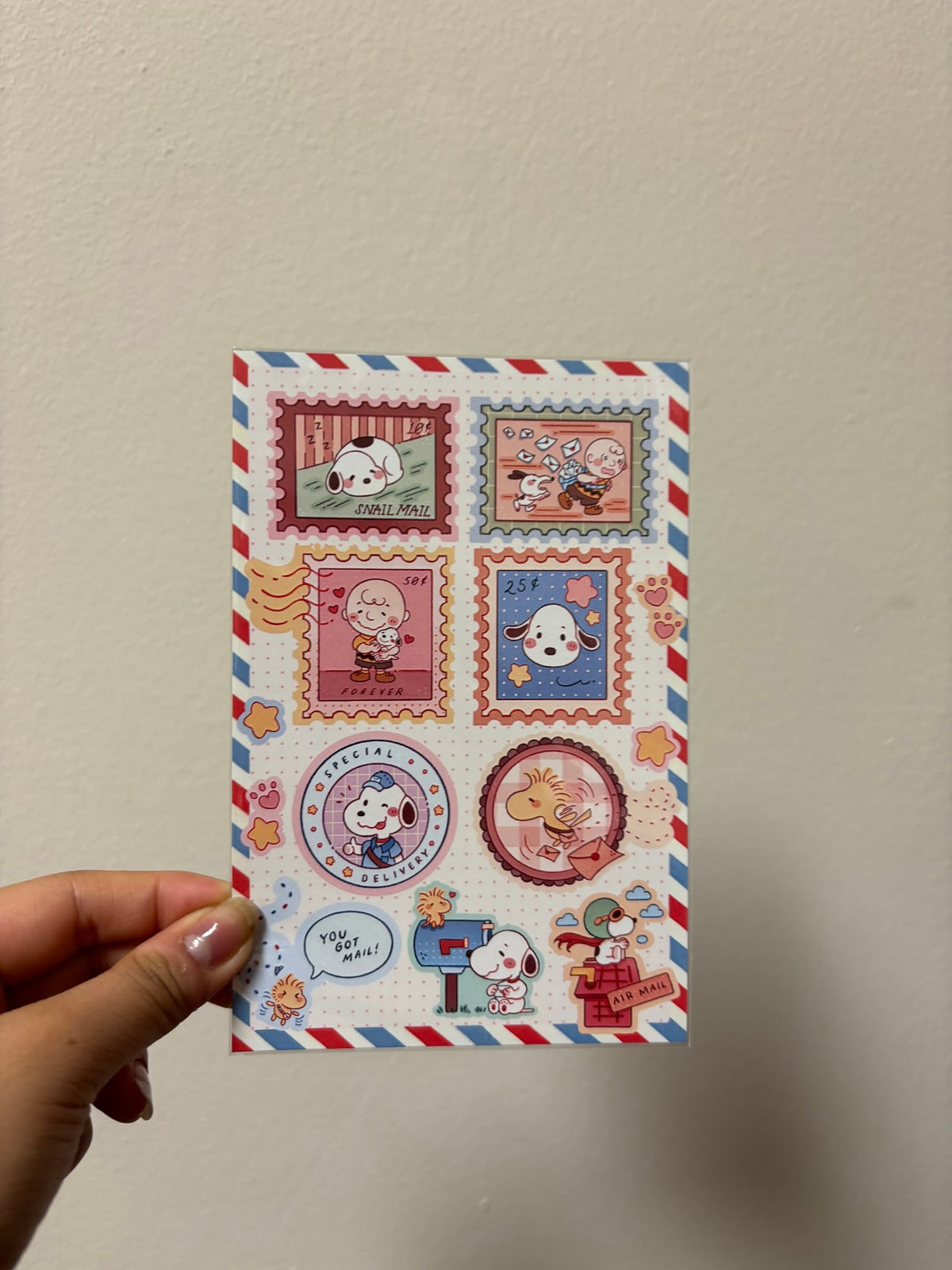 Snoopy Stamp Print