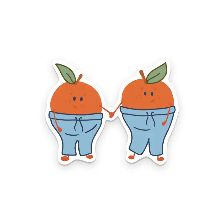 Cutie Pants Oranges Sticker