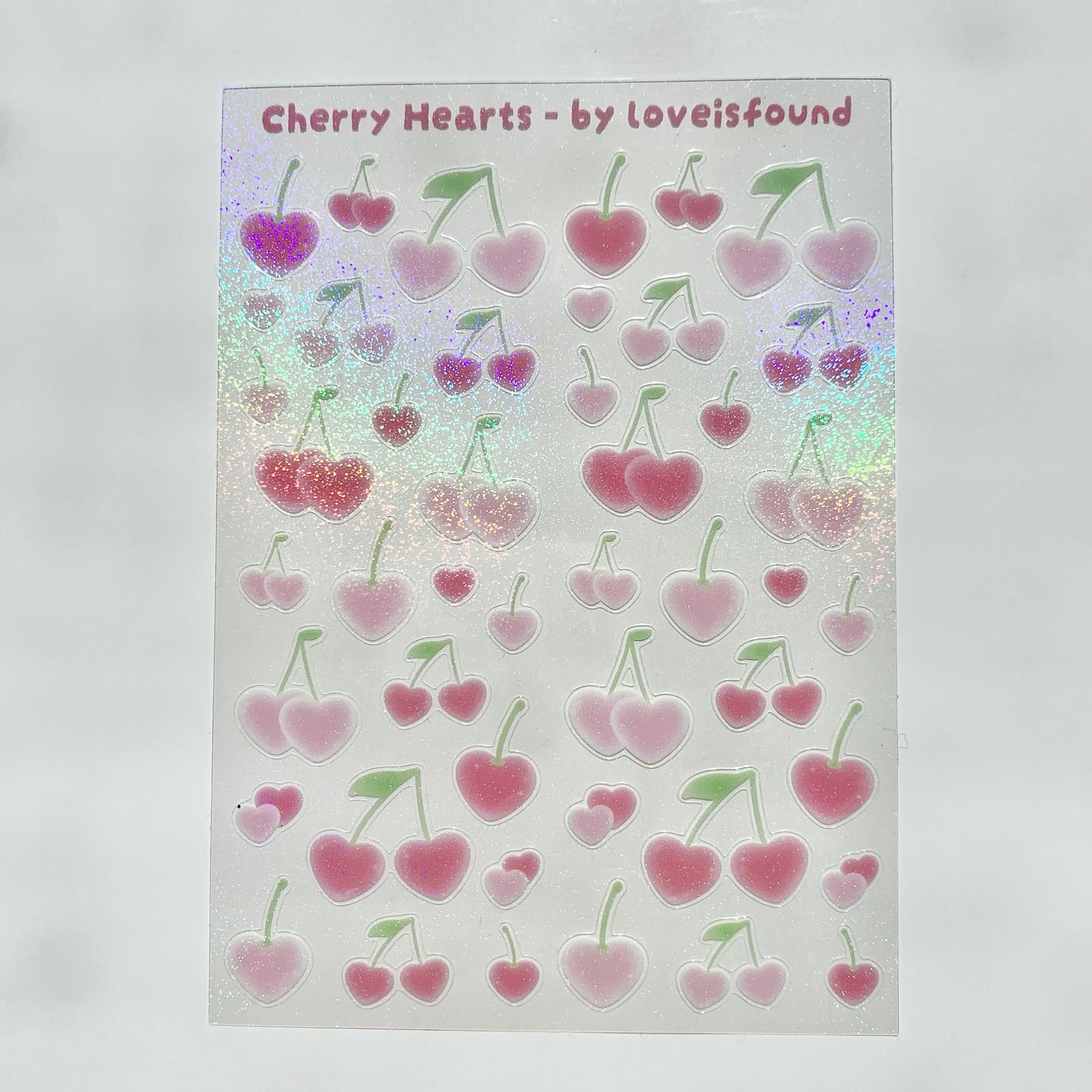 Cherry Hearts Sticker Sheet