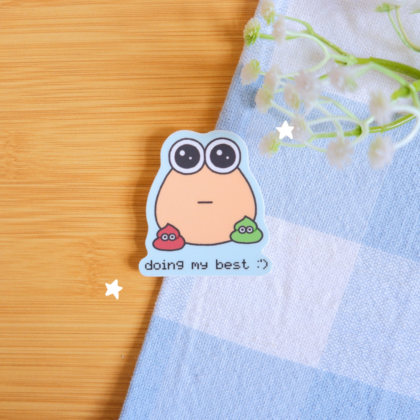 Doing My Best Sticker