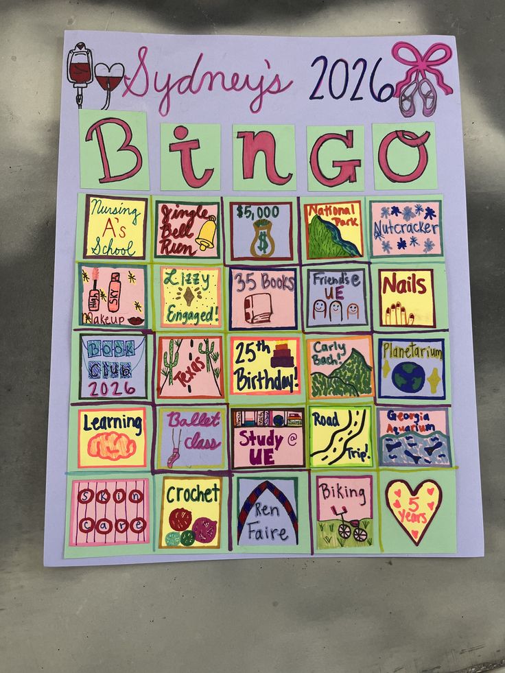 1/15 2026 BINGO CARD WORKSHOP