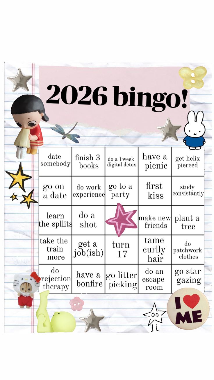 1/15 2026 BINGO CARD WORKSHOP